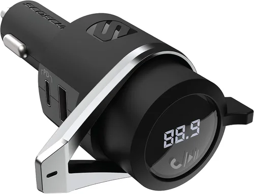 Vista 9 de Scosche BTFM2A BTFREQ Kit universal Bluetooth manos libres para coche con transmisor FM digital y cargador de coche USB de 10 W, transmisión