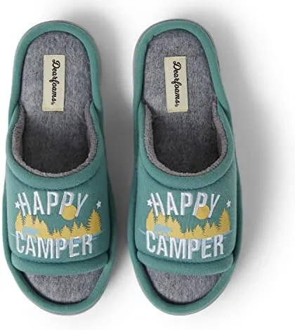 Vista 2 de Dearfoams womens Matching Family IndoorOutdoor Summer Camping Slide Slipper