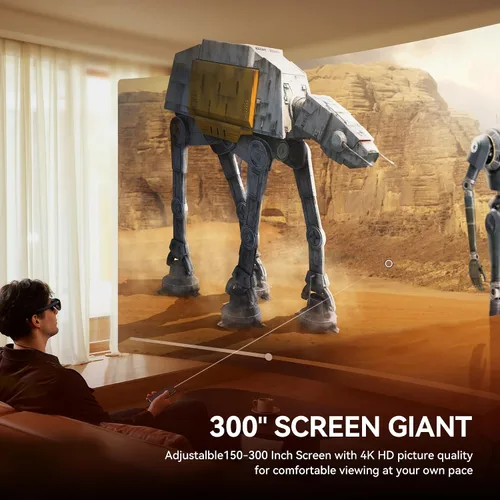 Vista 6 de Rokid AR - Gafas de Video Espacial con Sistema de 3 Pantallas, Gafas AR Max2 Negras y Computadora Espacial Station2 con Micro-OLED de 360°, OLED