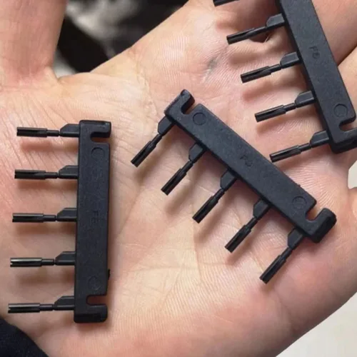 Vista 2 de Hebilla en forma de C para máquina de extensiones de cabello 6D de 2ª generación, kit de extensiones de cabello humano sin rastro (40 unidades)