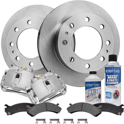 Vista 74 de Detroit Axle - Rotores de freno para Chrysler 200 2015 2016 2017, Rotores de freno de disco de reemplazo: 12.01" pulgadas delantero y 10.95