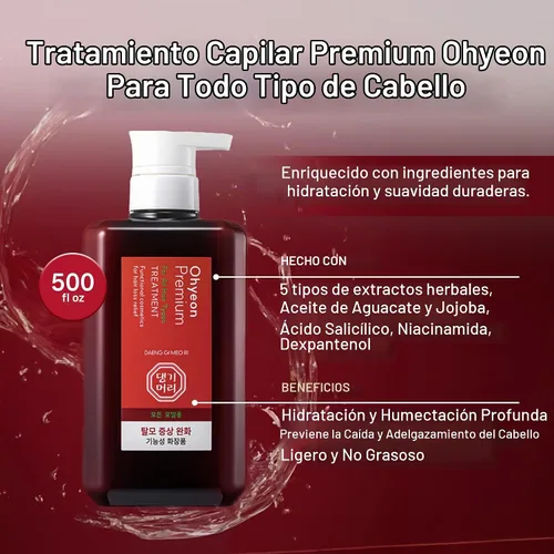 Vista 6 de Daeng Gi Meo Ri Ohyeon Premium - Suero y tratamiento capilar, 16.9 fl oz