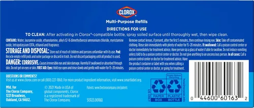 Vista 13 de Clorox Recambio de spray multiusos, esenciales para el hogar, 3 x 1.125fo repuestos concentrados