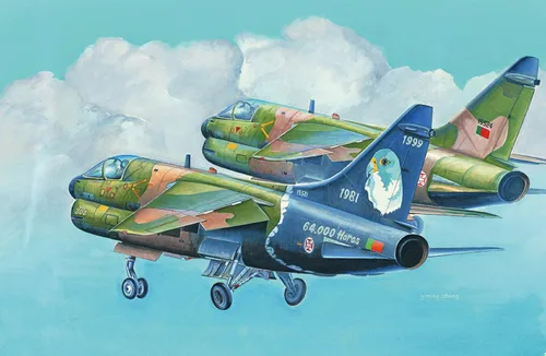 Vista 2 de Hobby Boss A-7P Corsair II - Kit de construcción de modelo de avión