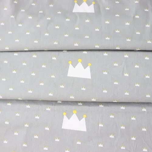 Vista 8 de Juego de ropa de cama de cuna 100% algodón para bebés, niños y niñas, 3 piezas, incluye funda de edredón, sábana bajera, funda de almohada Gris