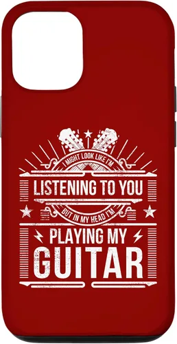 Vista 4 de iPhone 11 Guitarist Not Listening - In My Head I'm Playing - Funda para guitarra