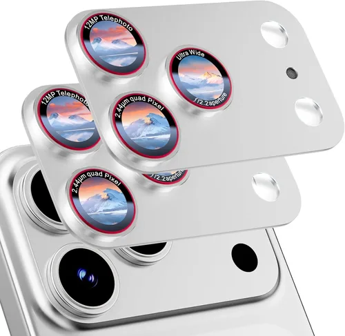 Vista 9 de HelloDeere - Protector de lente de cámara de vidrio templado de alta alúmina 9H para iPhone 17, grado militar, inastillable con fuerte absorción
