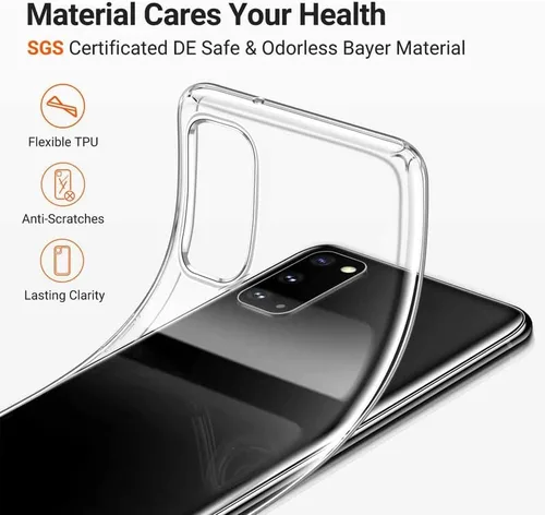 Vista 3 de Phone Case for Honor X7 (6.74"), 2 Pcs Shockproof Soft TPU Silicone Bumper Shell, [Ultra-Thin] [Anti-Yellowing] Back Cover for Honor X7 - Clear +
