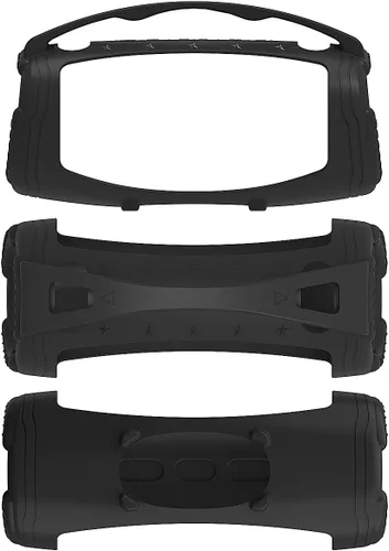 Vista 6 de JCHPINE Funda de silicona para altavoz Bluetooth portátil JBL Xtreme 3, soporte protector para JBL Xtreme 3, accesorios de altavoz Bluetooth Negro