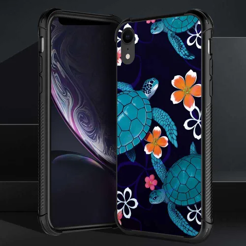 Vista 141 de Funda compatible con iPhone XR, diseño de elefantes africanos para niñas, diseño de patrón a prueba de golpes, antiarañazos, carcasa trasera
