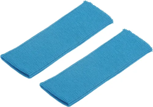 Vista 29 de MECCANIXITY Puños elásticos con bordes acanalados de 4 x 3.5 pulgadas, tela de algodón, cinta elástica para coser, color negro, 1 par