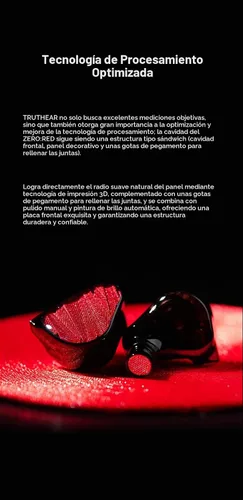 Vista 8 de Fanmusic TRUTHEAR x Crinacle Zero:RED Audífonos en el oído con controladores duales dinámicos con cable de 0.78 2Pin