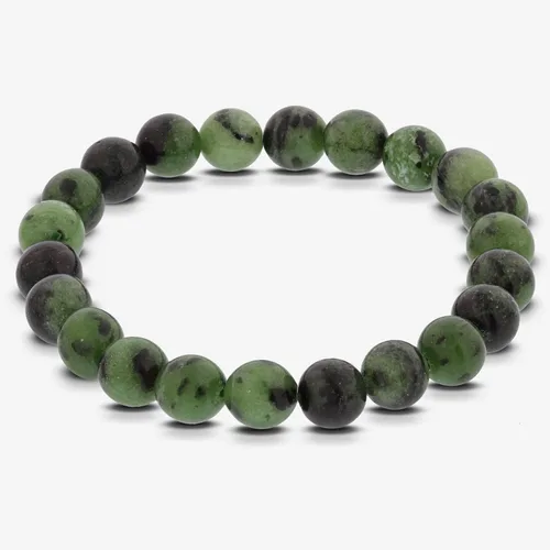 Vista 461 de Gem Avenue Handmade Round Bead Stretch Bracelet Unisex Natural Stone Beaded Jewelry for Men & Women, Elastic Wristband for Daily Wear