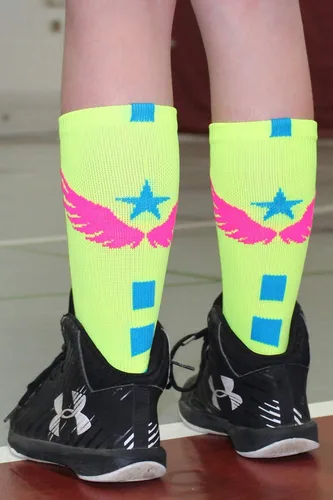 Vista 5 de MadSportsStuff Light Speed Athletic Crew Socks (multiple colors)