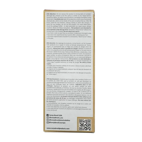 Vista 6 de Surya Brasil Henna Cream Chocolate - 94% de ingredientes naturales, vegano, libre de crueldad, ecológico, color de cabello semipermanente