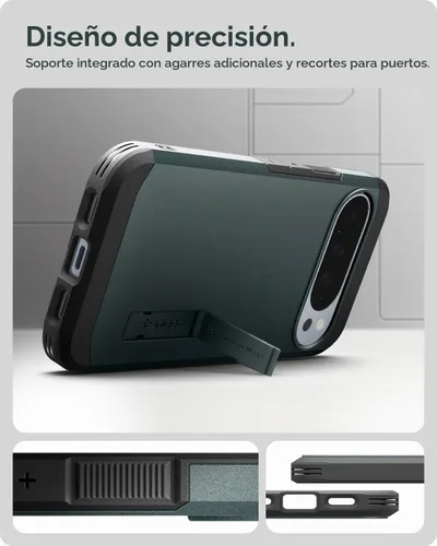 Vista 6 de Spigen Tough Armor MagFit for Pixel 10 Pro XL Case, Abyss Green Abyss Verde