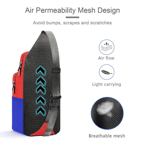 Vista 5 de Super Mario Switch OLED Travel Carrying Case Bag,Portable Small Sling Crossbody Shoulder Backpack for Switch LiteSteam Deck