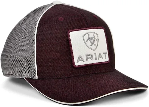 Vista 2 de Ariat Mens A300004809 Gorra de parche para hombre OSFM Borgoña