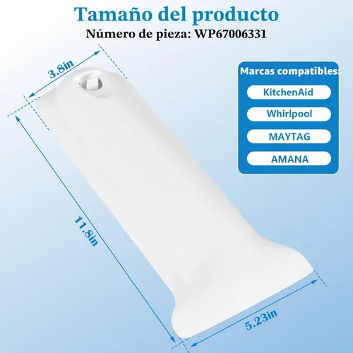 Vista 2 de WP67006331 67006331 Reemplazo para la tapa del filtro de agua Whirlpool AP6010501 67006331 PS11743682 1187210 12960301, cubierta del filtro de agua