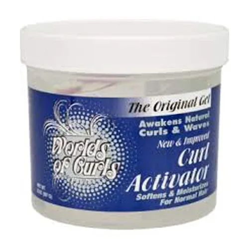 Vista 2 de Worlds Of Curls Gel activador de rizos para cabello extra seco, 6 onzas