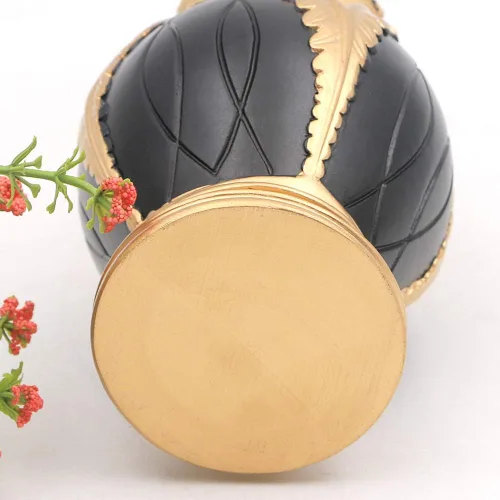 Vista 4 de LUANT Bomba dispensadora de jabón líquido de 12 onzas para encimeras de cocina o baño, color negro con oro