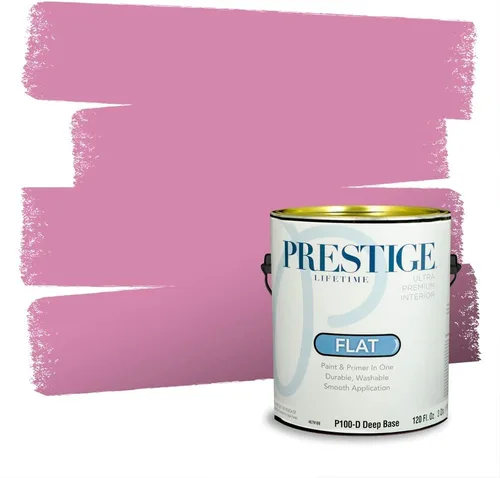 Vista 529 de Prestige Paints Pintura exterior e imprimación en uno, 1 galón, plano, coincidencia comparable de Valspar* Amber Rose*