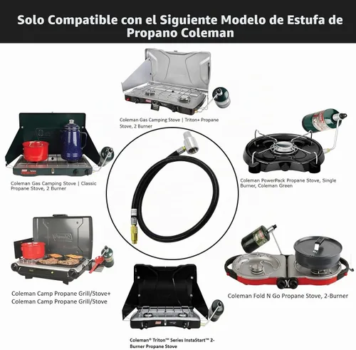 Vista 5 de Regulador de presión de estufa de gas 5430 con manguera de extensión, 3 pies Compatible con los modelos: 5413 5413A 5423 5430A 5430B 5430C 5433