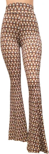 Vista 82 de ShopMyTrend - Pantalones de yoga largos con piernas anchas y acampanadas estilo palazzo, con cintura alta, para mujer