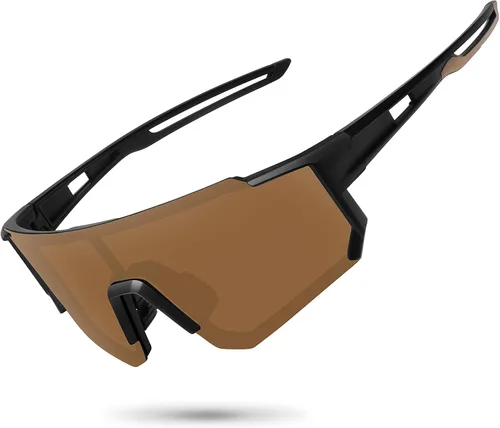 Vista 26 de STORYCOAST Lentes de sol deportivos polarizados para hombres y mujeres, para conducir, pesca, ciclismo, bicicleta de montaña, protección UV400