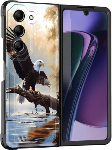 Vista 30 de Funda para Galaxy Z Fold 5 5G 2023, doble capa, protección contra caídas de grado militar de 10 pies, antideslizante, resistente a prueba de golpes