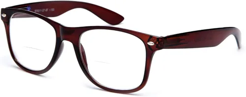 Vista 7 de Gafas de lectura de marco grande para hombres y mujeres, cómodos y elegantes anteojos de lectura simples Paquete de 3 - Azul con 1 cordón