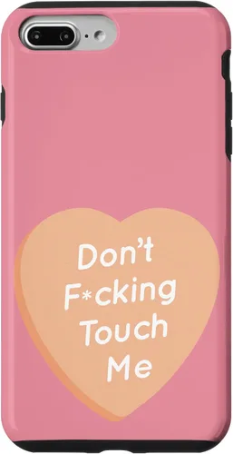Vista 12 de Don't F Touch Me - Carcasa para iPhone 17, diseño de texto de corazón