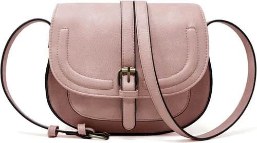 Vista 12 de Bolsa cruzada de cuero vegano para mujer, pequeña, para colgarla en el hombro, monedero, estilo bohemio Beige