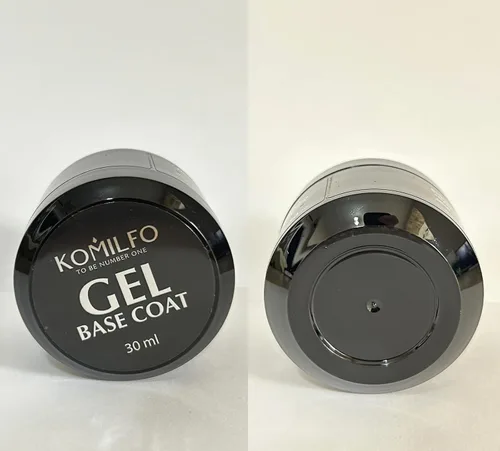 Vista 5 de KOMILFO - Capa de gel con base de goma, 0.3 fl oz, 0.5 fl oz, 1.0 fl oz, fibra, base X, cubierta, base francesa, blanco lechoso, capa superior, capa