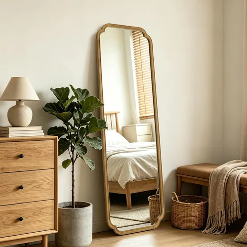 Vista 59 de Espejos de Baño de Madera para Montar en la Pared, 16" x 20" Marco de Madera Rústica Espejos de Pared Decorativos para Sala de Estar o Dormitorio