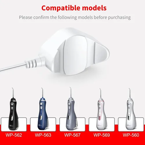 Vista 2 de MEROM Water Pik WP560 - Cargador magnético de repuesto compatible con Waterpik WP-560 WP562 WP563 WP567 WP569 inalámbrico avanzado cable de carga