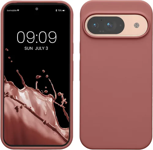 Vista 210 de kwmobile Funda Compatible con Google Pixel 6 Pro - Funda de Teléfono de Silicona TPU con Acabado Suave - Azul Caribe