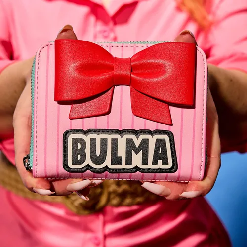 Vista 5 de Loungefly Billetera Dragon Ball Billetera Bulma Cosplay, exclusiva de Tienda