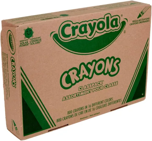 Vista 7 de Surtido Crayola pack de clases, 800 ceras de tamaño regular, 16 colores diferentes (50 cada uno), ideal para aulas, educativo, herramientas