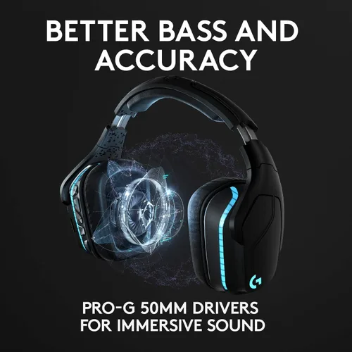 Vista 3 de Logitech Auriculares para juegos G935 Kabellos con sonido envolvente 7.1 Lightsync