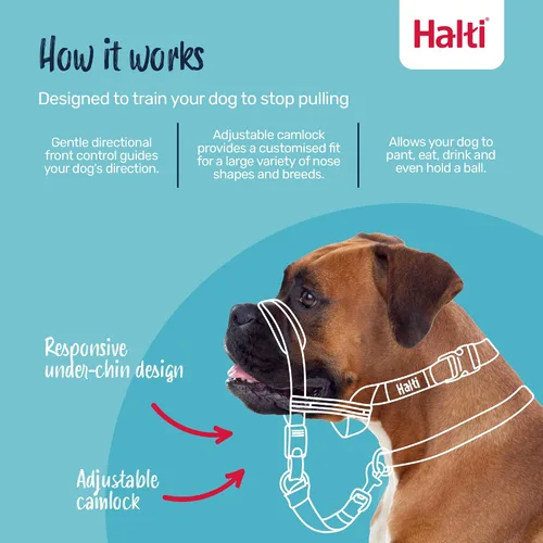Vista 2 de Collar para perros con ajuste a la cabeza Halti Opti, mediano