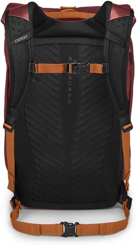Vista 5 de Osprey Transporter - Mochila para portátil con tapa enrollable, estampado de hojas de palma