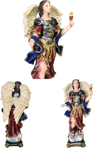 Vista 3 de 7 arcángeles - Juego completo de estatuas de 7 arcángeles de 9 pulgadas