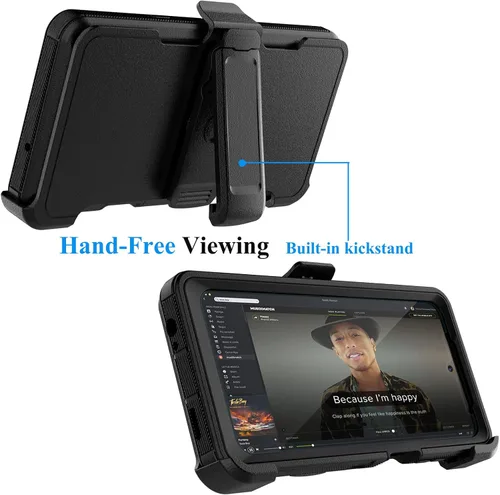 Vista 3 de Njjex Funda resistente para Moto G 5G 2022, para Motorola G 5G 2022 con funda de clip para cinturón, protector de pantalla integrado resistente a