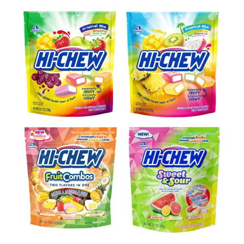 Vista 7 de HI-CHEW Mezcla Superfruit, 3.17 oz, 6 piezas, sin gluten, elaborada con sabores de frutas naturales y artificiales