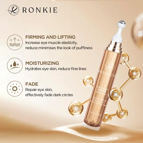 Vista 6 de RONKIE Crema de Ojos para Ojeras - Crema Bajo los Ojos con Retinol de Cafeína - Reduce las Bolsas Debajo de los Ojos y las Líneas Finas