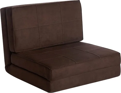 Vista 8 de Urban Lifestyle Ultra Suede - Silla abatible convertible, color verde azulado