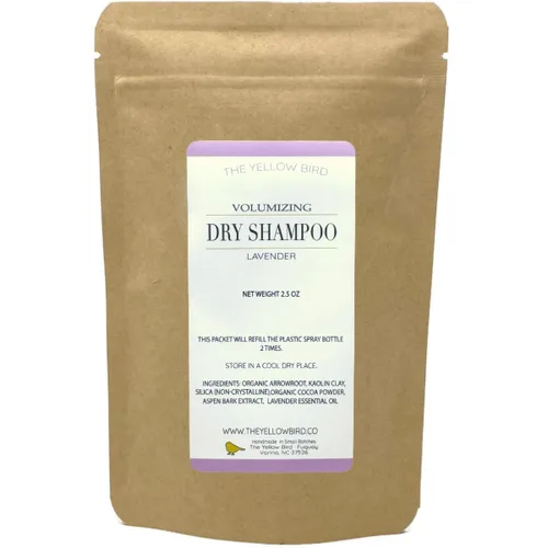 Vista 7 de Yellow Bird - Champú en polvo seco Natural y orgánico Sin aerosol Para cabello rubio, moreno y oscuro Sin benceno, vegano