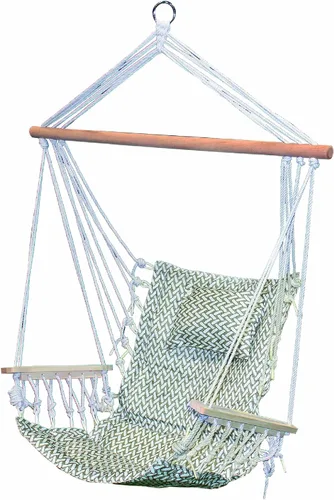 Vista 10 de Backyard Expressions - Columpio reversible para colgar – máximo 275 libras – Barra esparcidora de madera – para cualquier espacio
