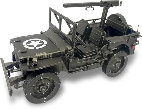 Vista 7 de Piececool Rompecabezas 3D para Adultos Kits de Modelos de Autos de Metal - H909 Cabeza de Camión Pesado Tractor Kit de Construcción